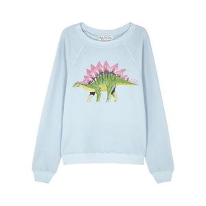 Wildfox blue dinosaur sweatshirt size L
